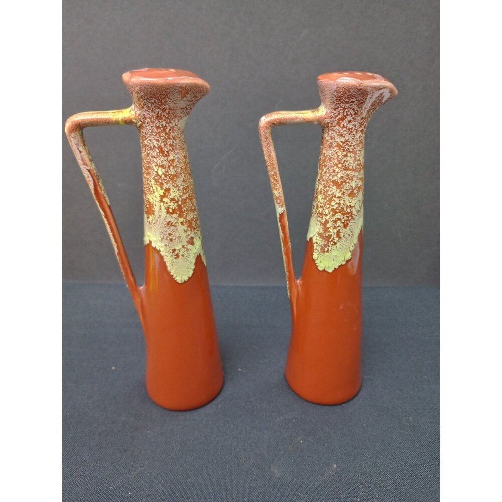 Vintage MCM Brown Drip Glaze Winart Pottery Mint Condition No Stoppers